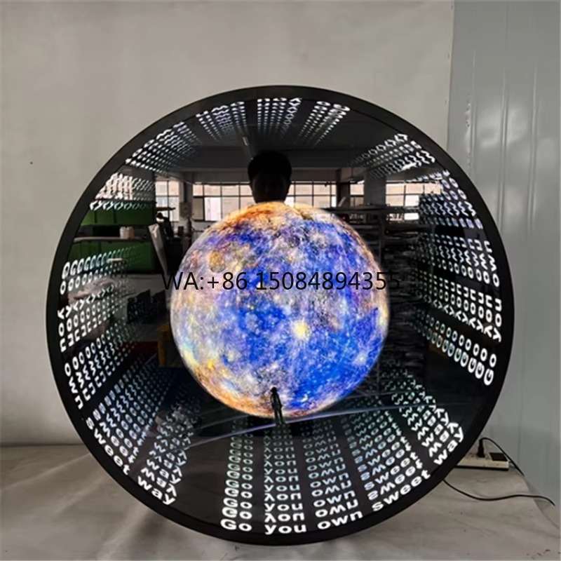 Decorative Mirror - カスタマイズLED 3Dアクリルネオン無限鏡装飾アビスオフィスウォールアート