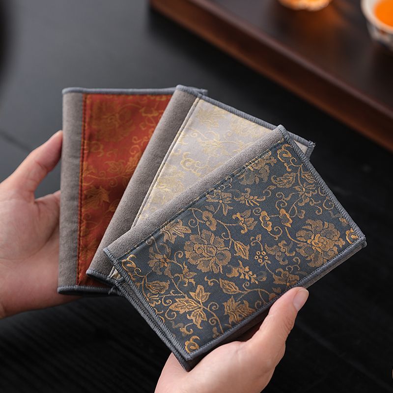 Table Runner - 伝統的な中国禅新年装飾テーブルランナー防水茶道マット汚れ防止デスクプレースマットホームキッチン