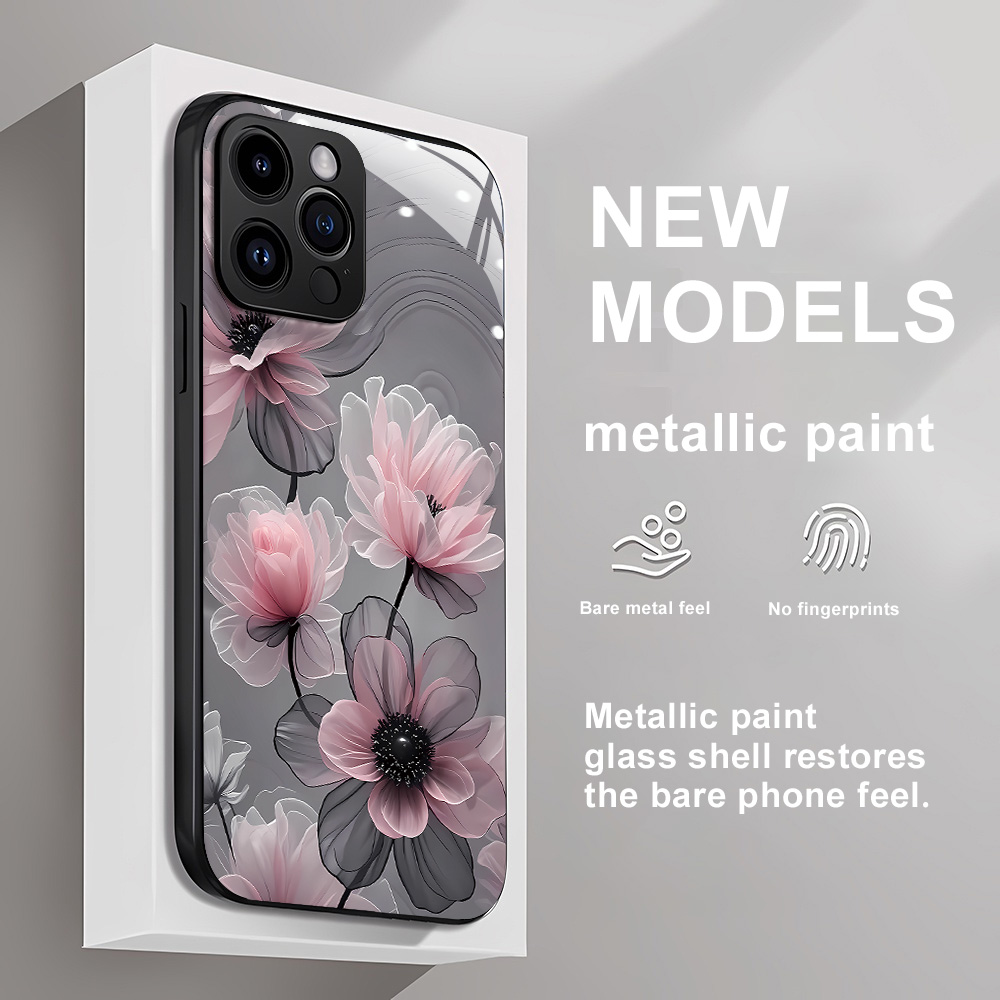 Vase Decor - フラワーテンパードガラスケース iPhone 12ケース iPhone 17 Pro