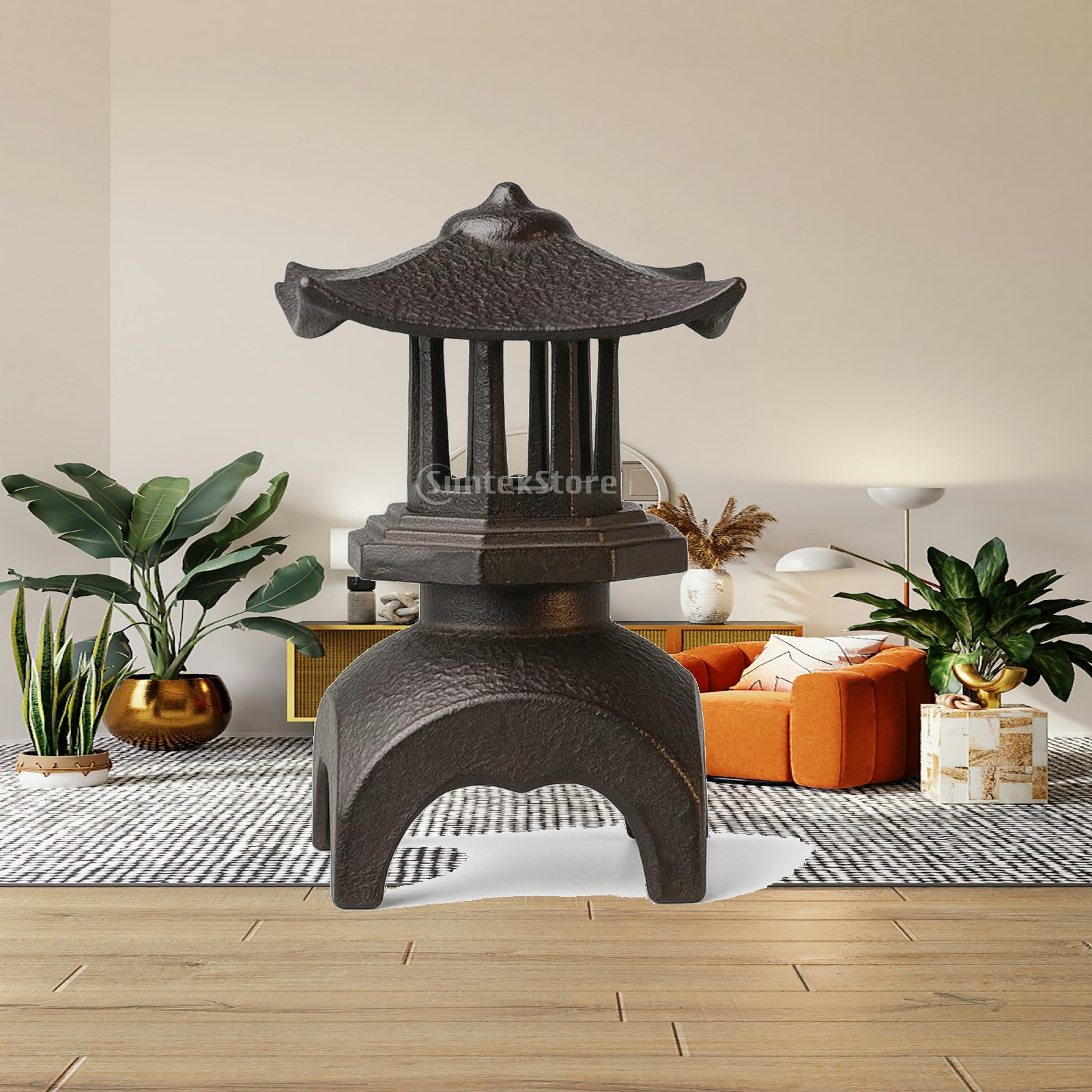 Candle Holder Decor - 鋳鉄製ランタン クラシックキャンドルホルダー ヴィンテージランタン 読書コーナー ティーテーブル ホームデコレーション用