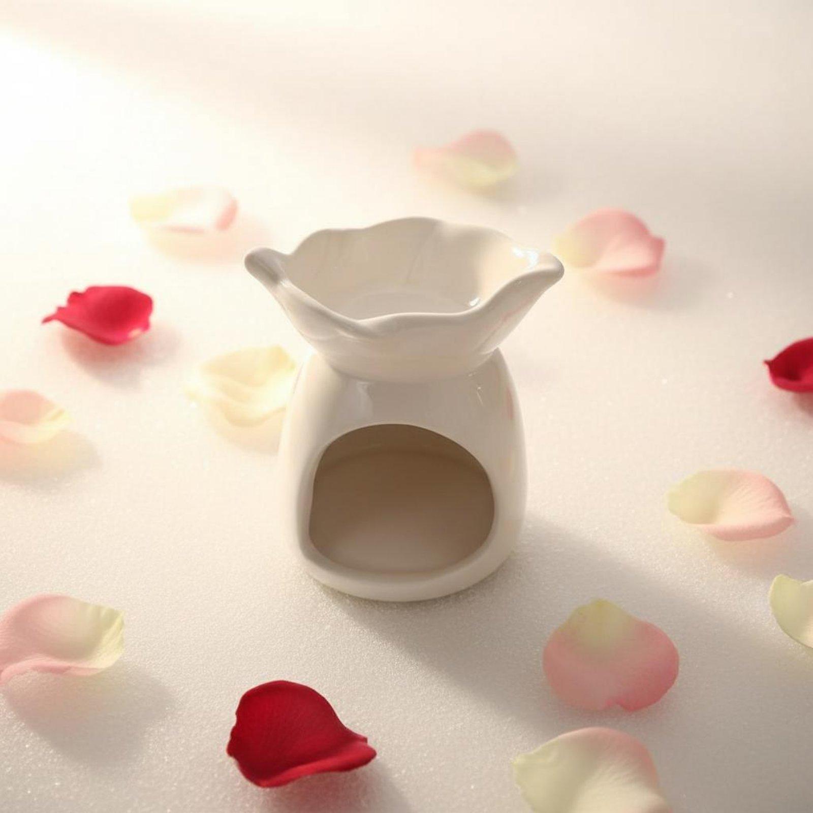 Candle Holder Decor - セラミック製アロマキャンドルホルダー、エッセンシャルオイルバーナー、高級アロマキャンドル、家庭やオフィスの装飾に