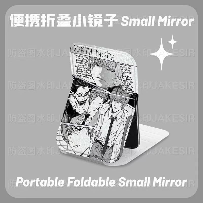 デスノート ヤガミ・ライト 折りたたみ式メイクアップミラー  - Decorative Mirror のレビューと価格
