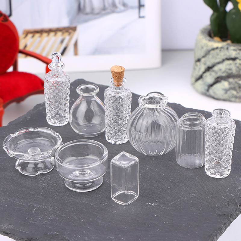 1:12 ドールハウスミニチュアガラス花瓶デザートカップワイ - Vase Decor のレビューと価格