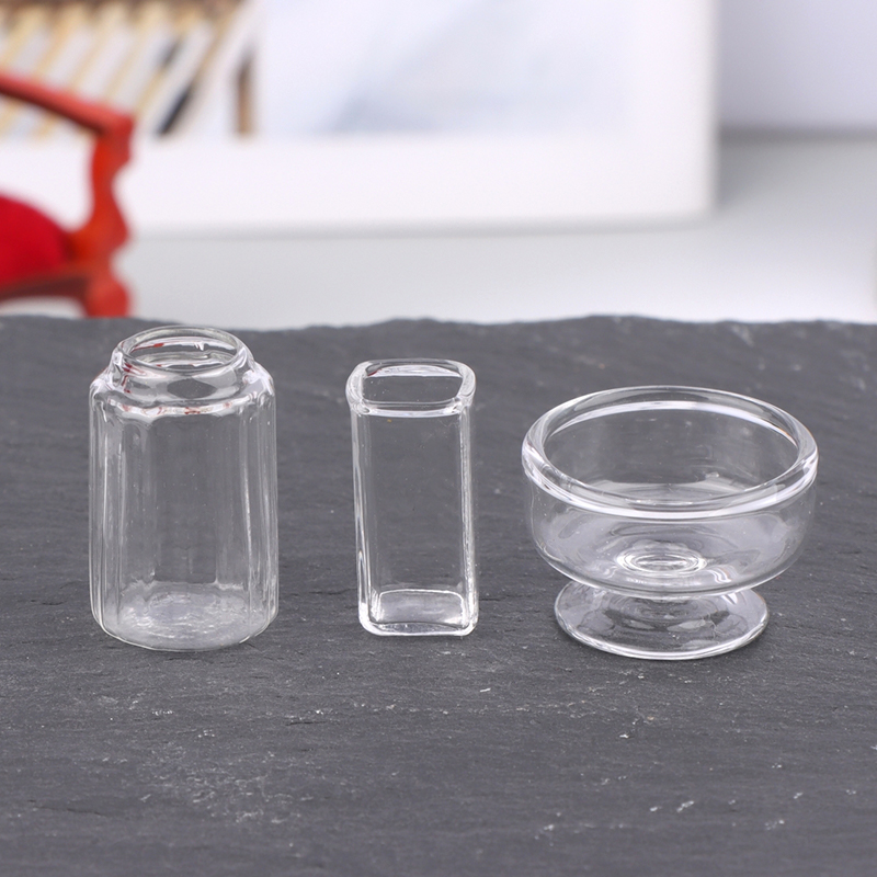 1:12 ドールハウスミニチュアガラス花瓶デザートカップワイ - Vase Decor のレビューと価格