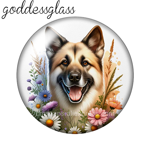 ‌ 花の中の可愛い犬 シープドッグ ブルドッグ 10個 12 - Vase Decor のレビューと価格