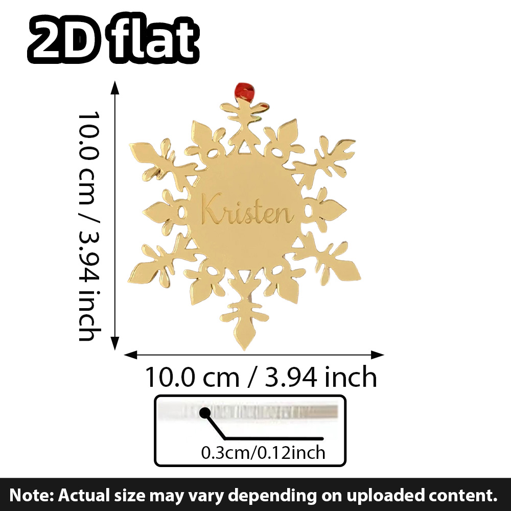 カスタムアクリル雪の結晶オーナメント |   鏡面クリスタル - Decorative Mirror のレビューと価格