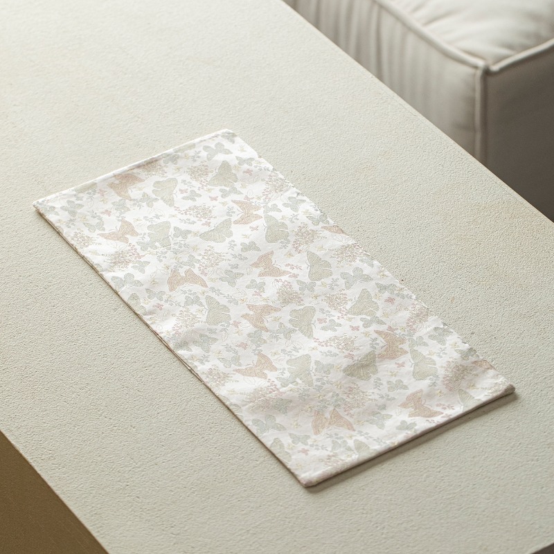 1pc ティーテーブルランナー中国風二層厚みのある生地マット - Table Runner のレビューと価格