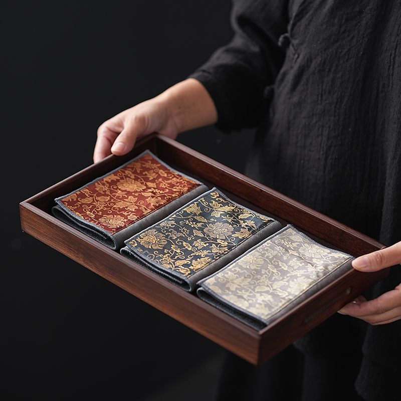 伝統的な中国禅新年装飾テーブルランナー防水茶道マット汚れ防止 - Table Runner のレビューと価格