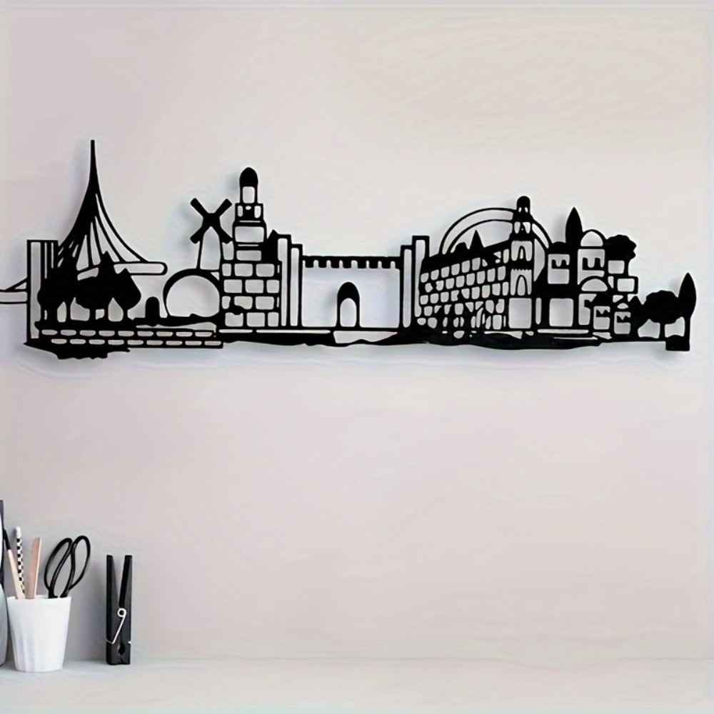 CIFBUY メタルウォールアート エルサレムスカイライン装 - Wall Art のレビューと価格