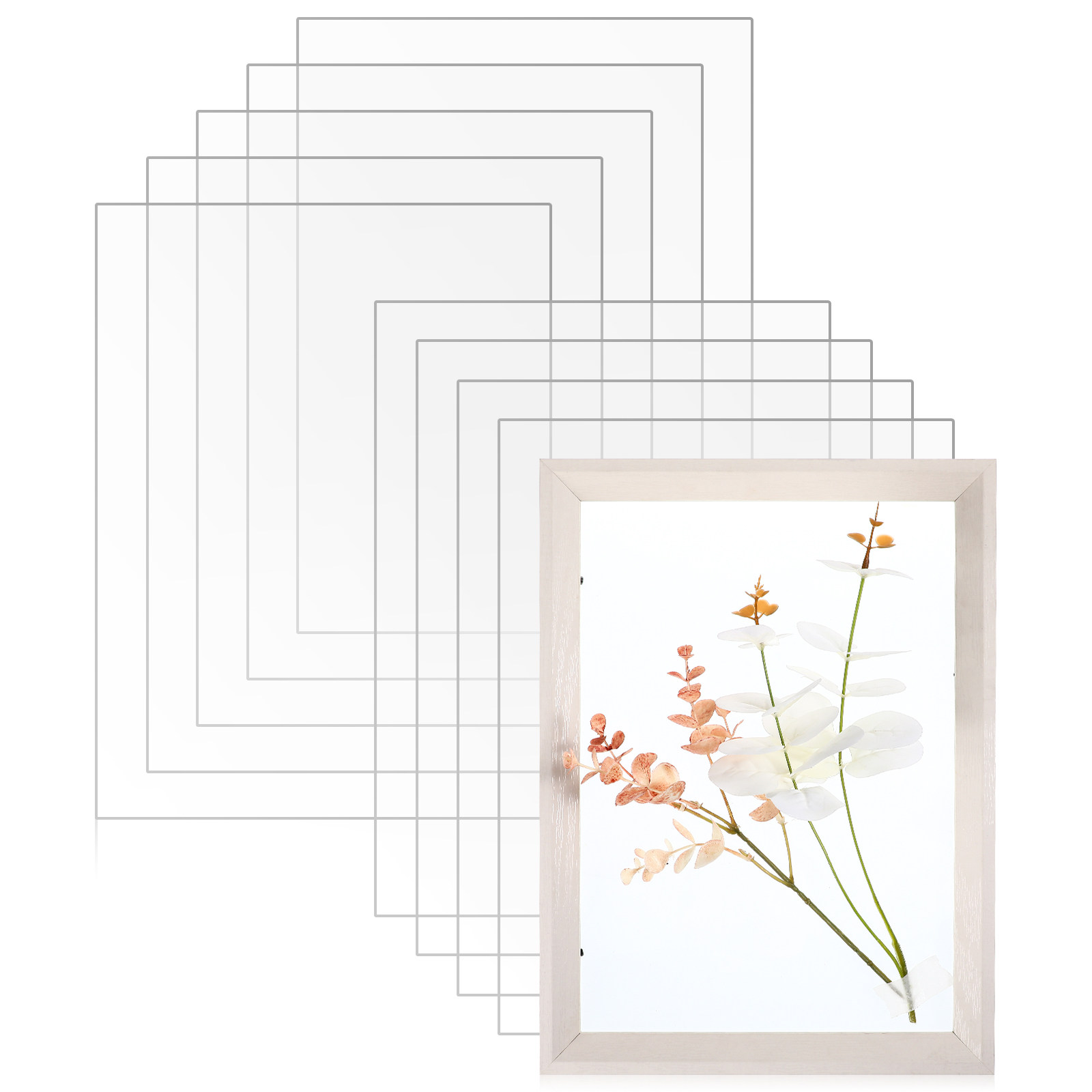 10 個の透明プラスチックシート A4 透明絵画ボード写真表 - Picture Frame のレビューと価格