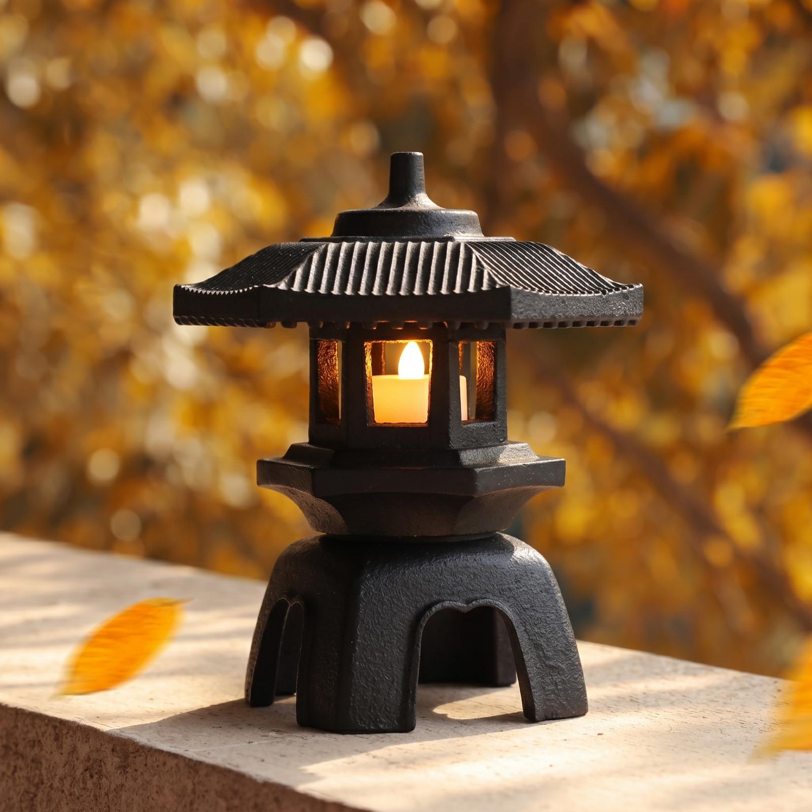 鋳鉄製ランタン クラシックキャンドルホルダー ヴィンテージラ - Candle Holder Decor のレビューと価格