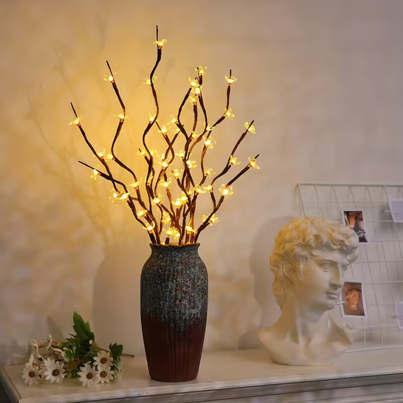 1/2PC 20LED 桜の枝ライト屋内屋外ホームデコレーシ - Vase Decor のレビューと価格