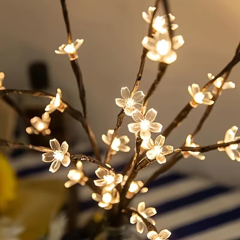 1/2PC 20LED 桜の枝ライト屋内屋外ホームデコレーシ - Vase Decor のレビューと価格