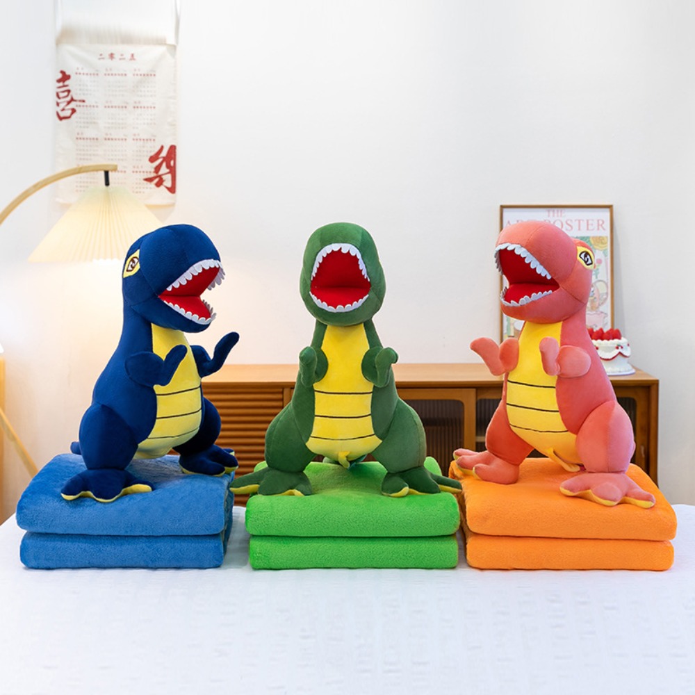 漫画 2-in-1 枕ブランケット オフィス用 ソフト恐竜ぬ - Throw Pillow のレビューと価格