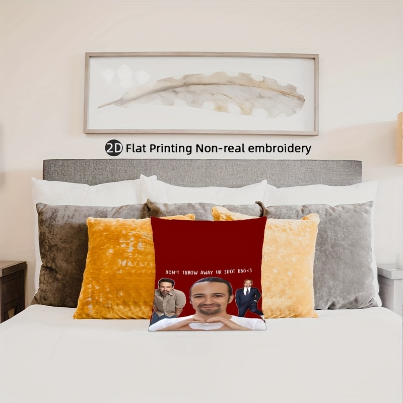 カスタマイズ可能な1ピース リン・マヌエル・ミランダ「Don - Throw Pillow のレビューと価格