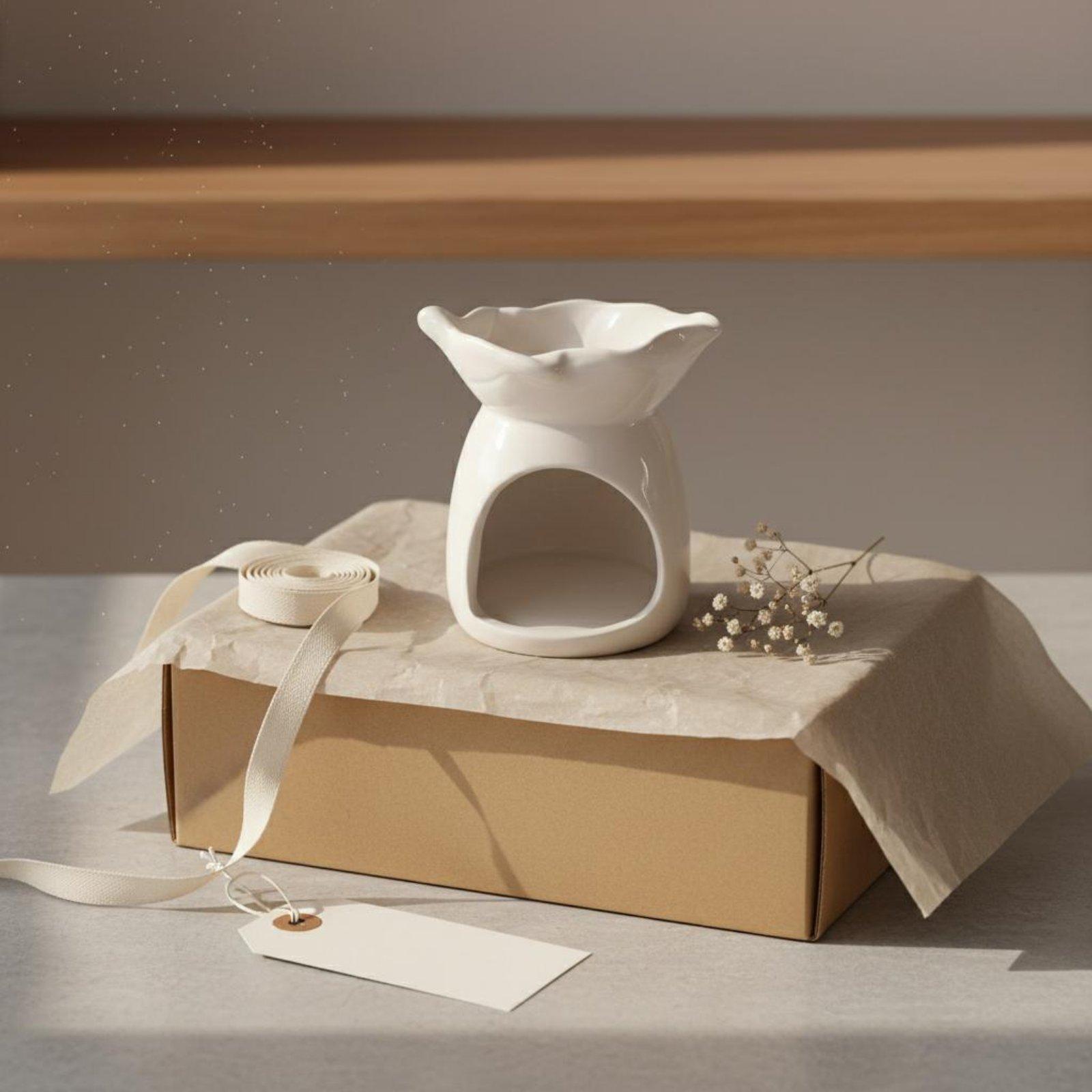 セラミック製アロマキャンドルホルダー、エッセンシャルオイルバ - Candle Holder Decor のレビューと価格