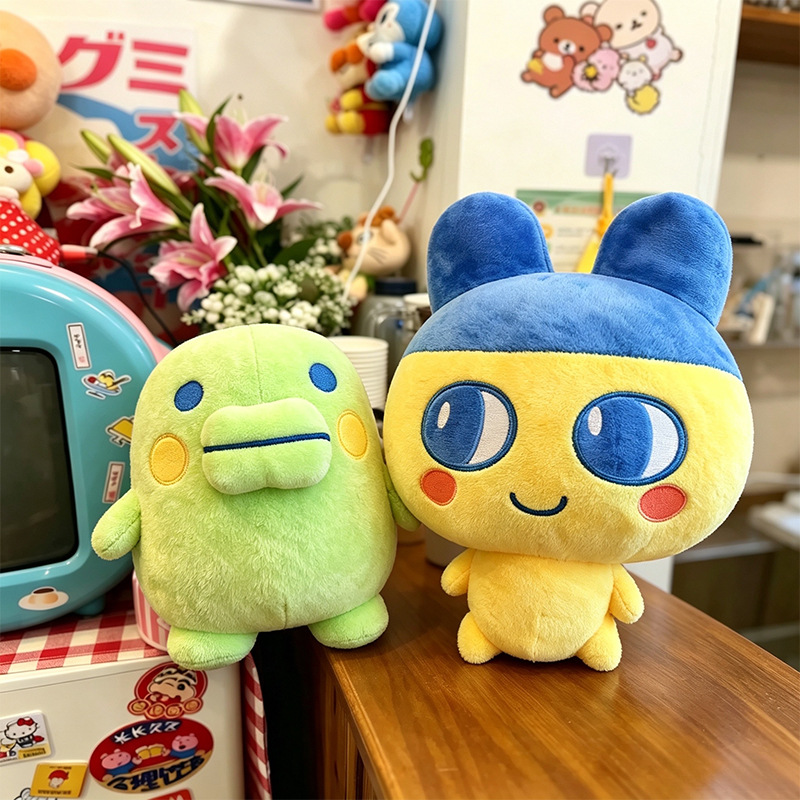 漫画タマゴッチ クチパッチ 漫画人形 ソフトぬいぐるみ クッ - Throw Pillow のレビューと価格
