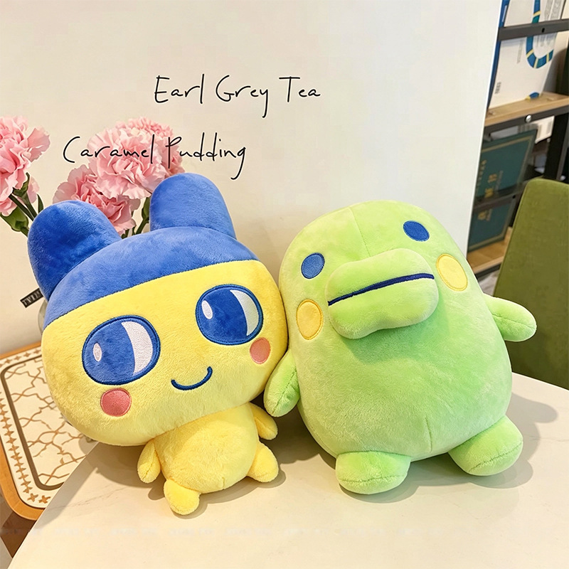 漫画タマゴッチ クチパッチ 漫画人形 ソフトぬいぐるみ クッ - Throw Pillow のレビューと価格