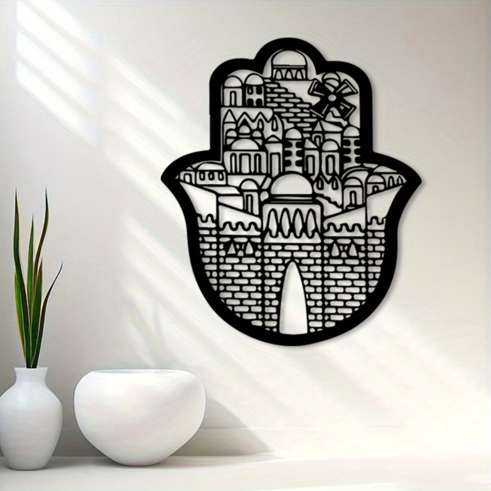 CIFBUY エルサレムの聖都をモチーフにした金属製の壁飾り - Wall Art のレビューと価格