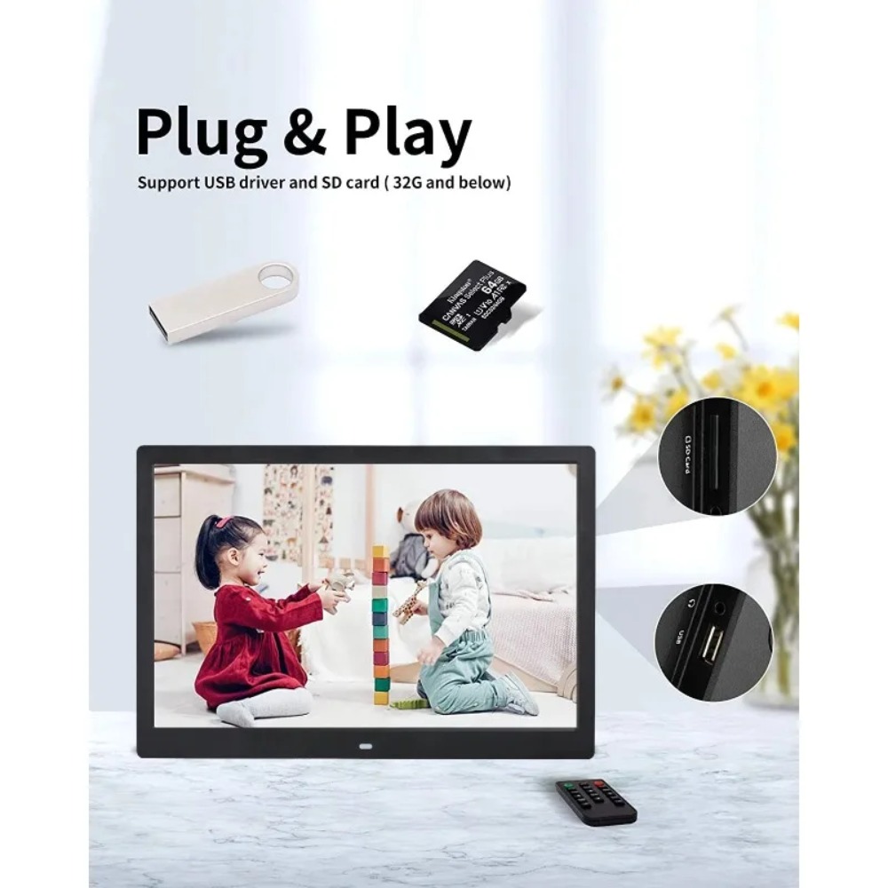 15インチデジタルフォトフレーム、リモコン付きLCDピクチャ - Picture Frame のレビューと価格
