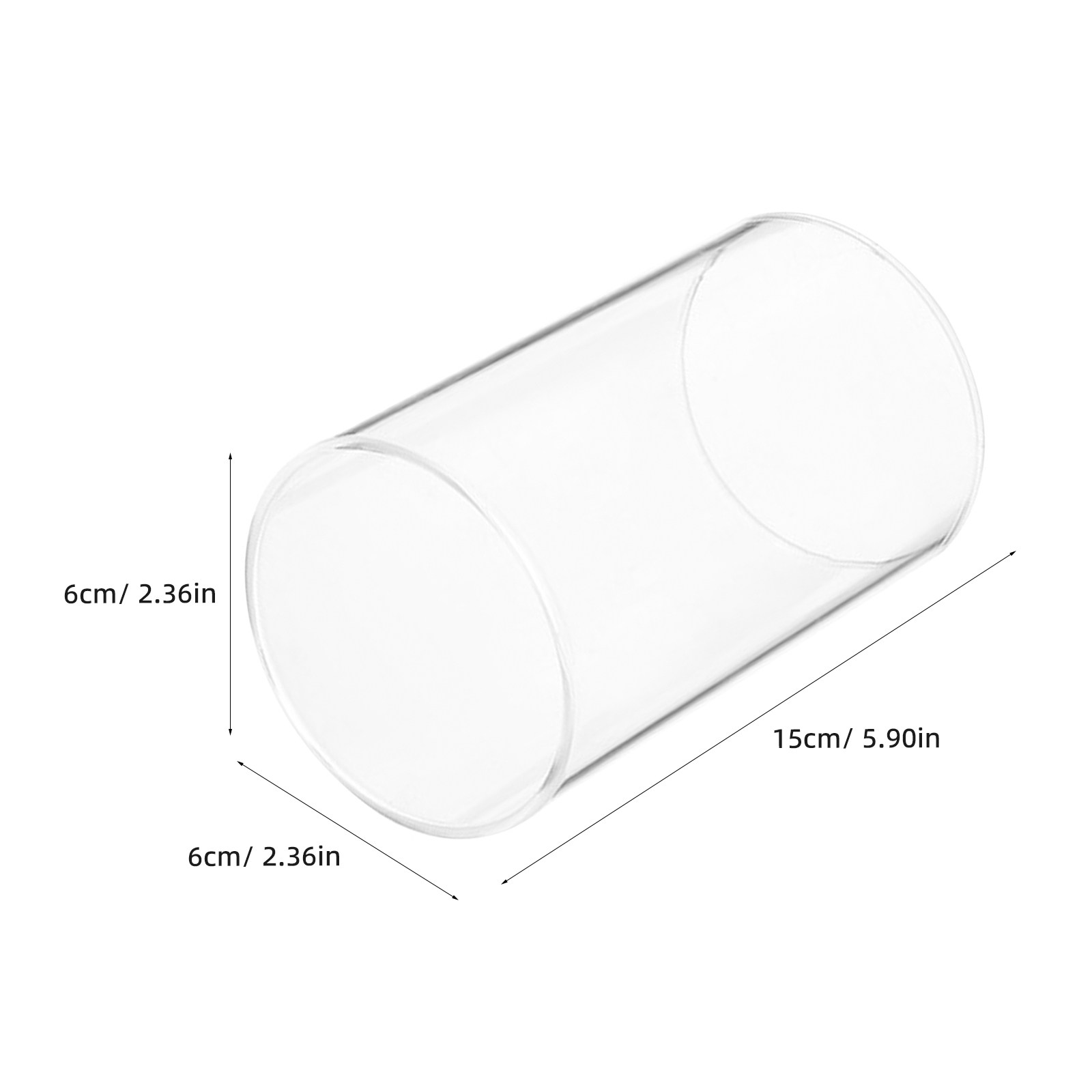 ガラス製キャンドルホルダー、透明な円筒形のシェード、キャンド - Candle Holder Decor のレビューと価格