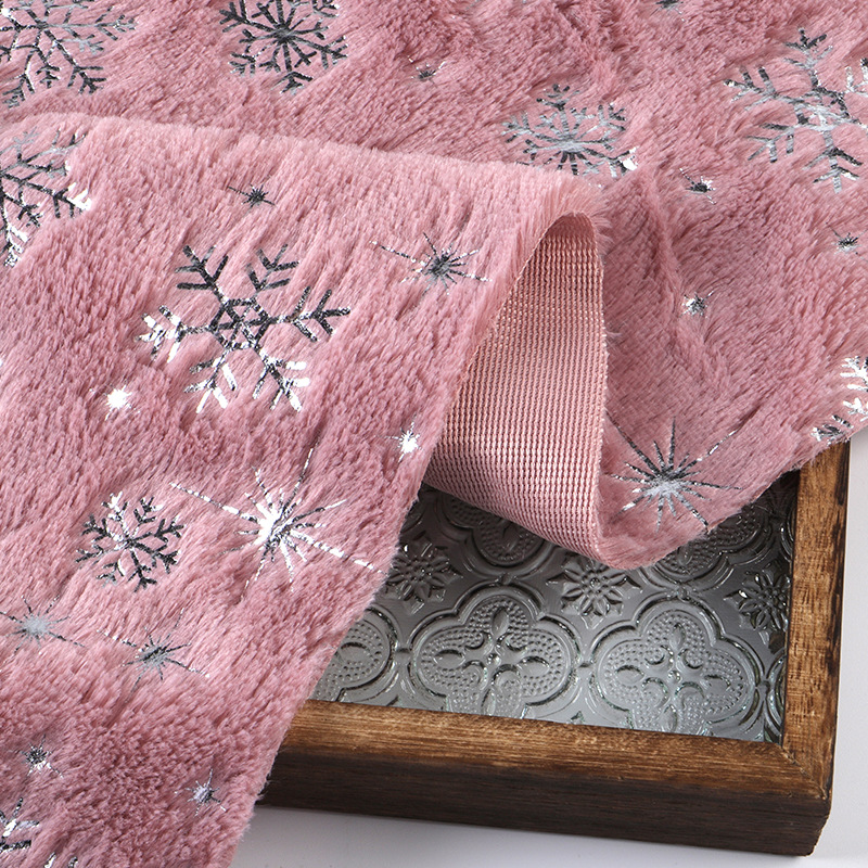金箔雪の結晶刺繍入りPVベルベット生地、テーブルクロス、フロ - Throw Pillow のレビューと価格