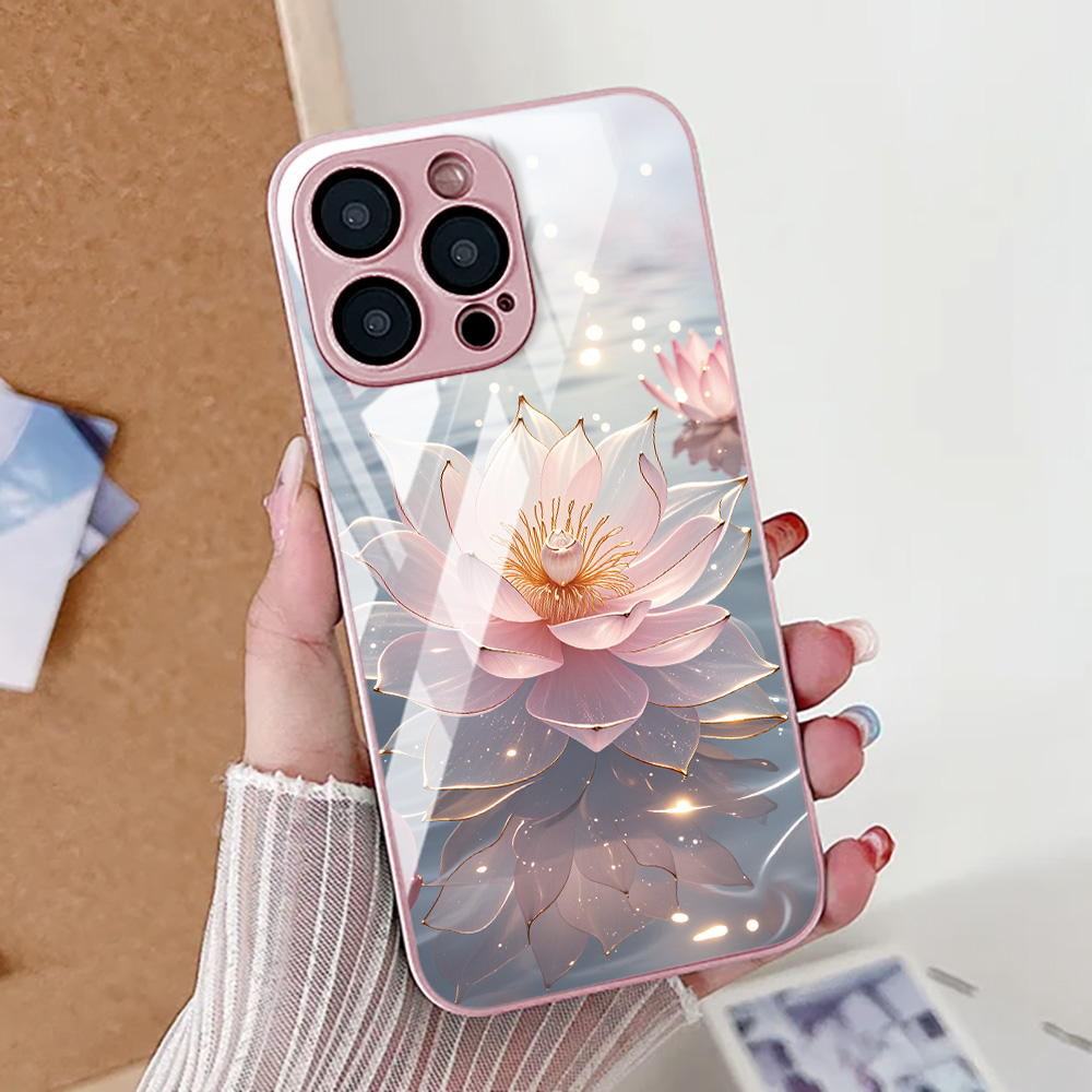 蓮の花柄 iPhoneケース iPhone 16 Proケー - Vase Decor のレビューと価格