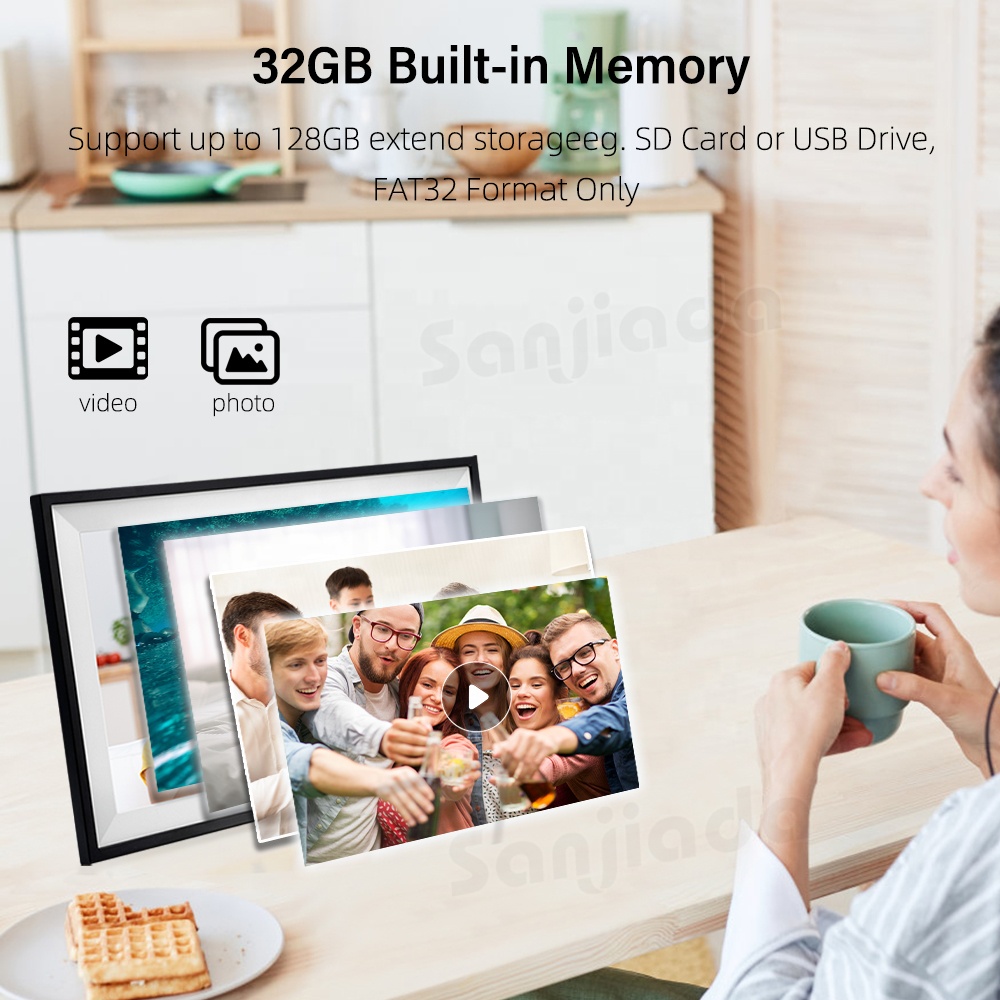 32GB大容量デジタルフォトフレーム、15.6インチ1920 - Picture Frame のレビューと価格