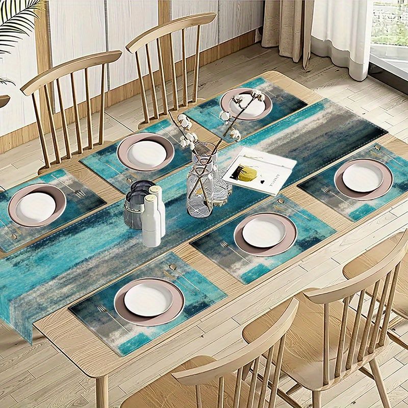 VIKAMA モランディ アブストラクト インク テーブルラ - Table Runner のレビューと価格