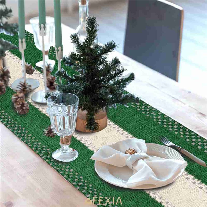 DT15 ボヘミアンファームハウステーブルランナー 30x1 - Table Runner のレビューと価格