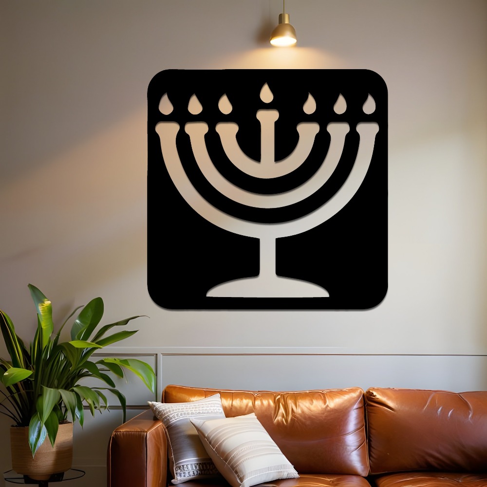 CIFBUY ヴィンテージ メノラー メタル ウォールアート - Wall Art のレビューと価格