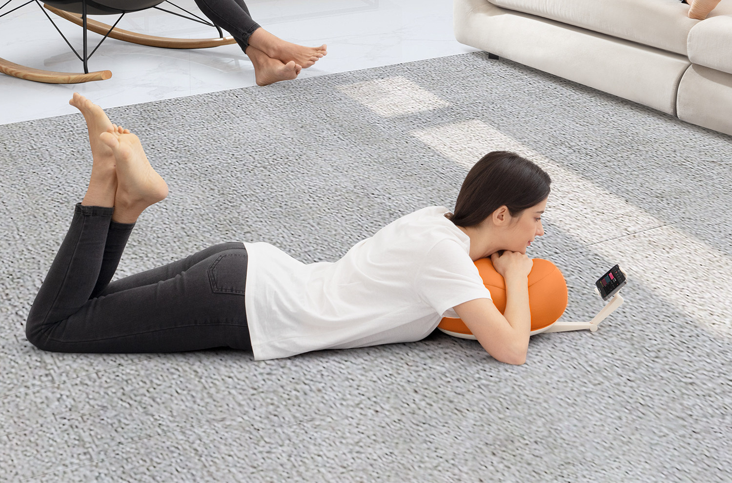 スマホ用投げ枕ブラケット、卓上磁気吸着式、ベッド用怠惰なタブ - Throw Pillow のレビューと価格