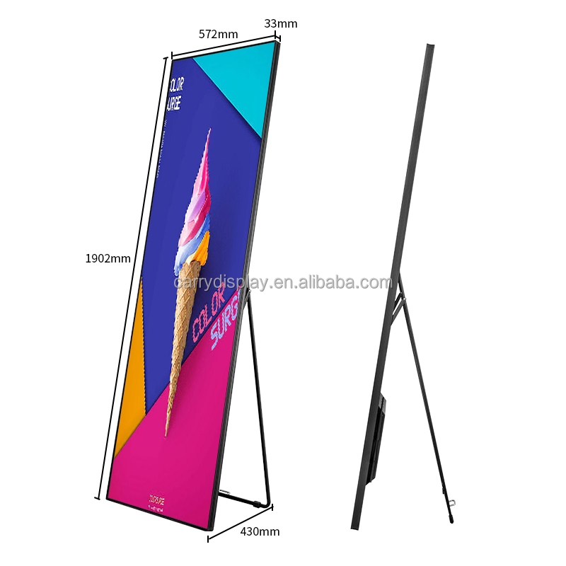WiFi 4G制御 P2.5 屋内フロアスタンド型LEDミラ - Decorative Mirror のレビューと価格